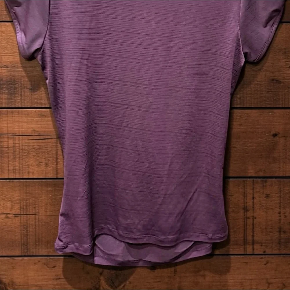 Heart soul Purple Ruffled Women's Top MEDIUM blouse - Picture 6 of 6